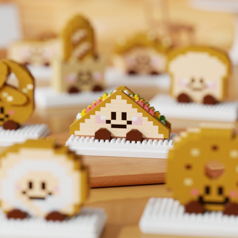 Dropshipping Bread Building Blocks Micro-Particle Children'S Educational Assembly Toys Gift Kids Toast Puzzle - Image 4